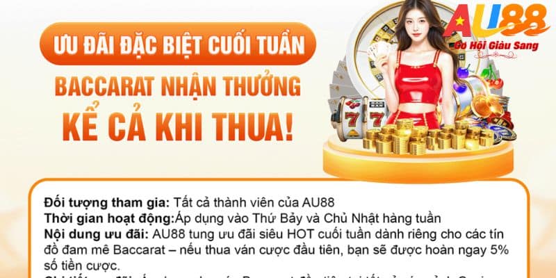 AU88 thưởng baccarat cuối tuần